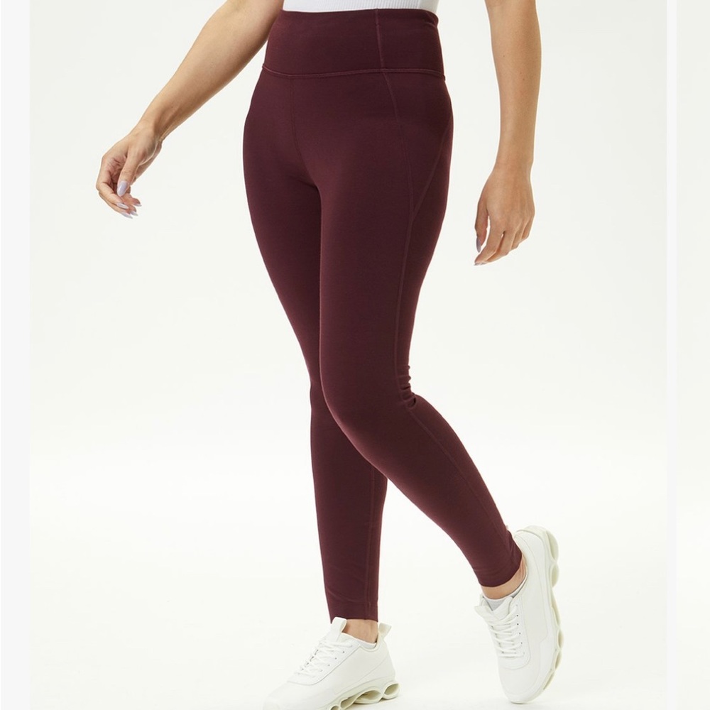 NWT Allbirds aubergine high rise leggings